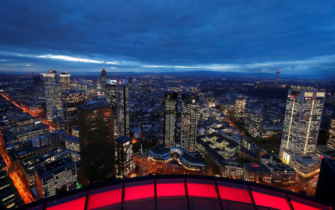 Le quartier financier a francfort