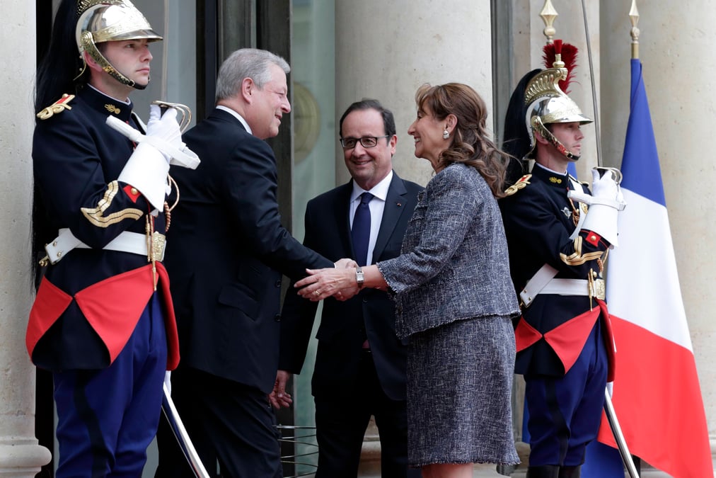 Al gore salue la tenue en france de la conference sur le climat cop 21