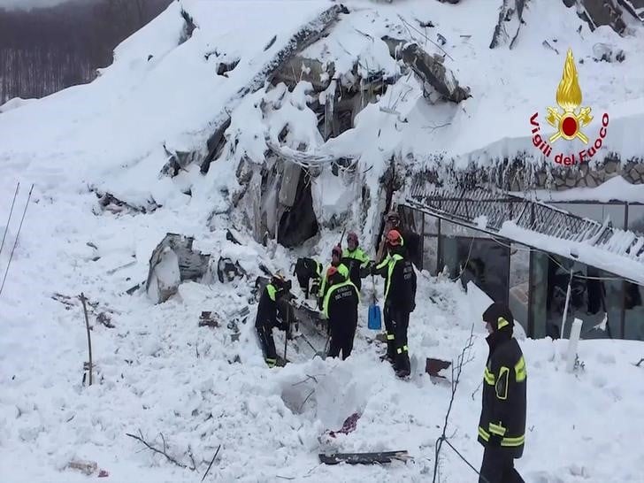 Le bilan dans l'hotel enseveli en italie passe a 21 morts