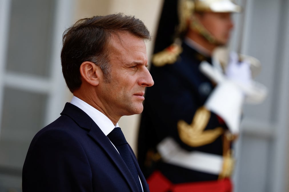 Le president francais emmanuel macron
