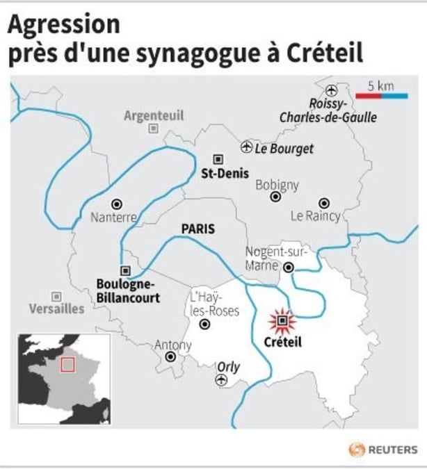 Deux jeunes juifs agressés près d'une synagogue à Créteil