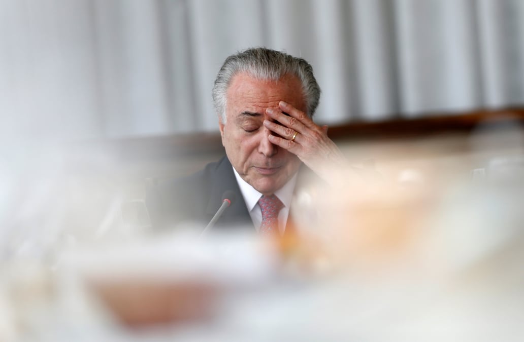 L'ex-president bresilien michel temer en etat d'arrestation