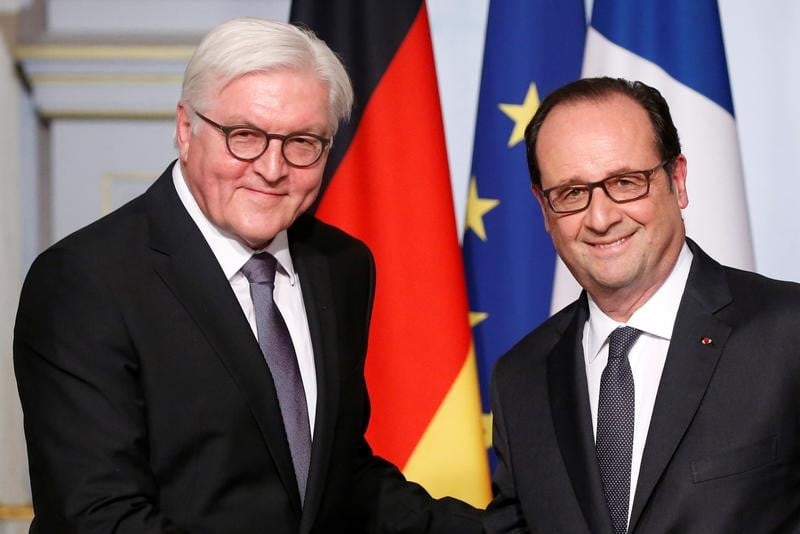 Paris et berlin affirment leur "responsabilite" envers l'ue