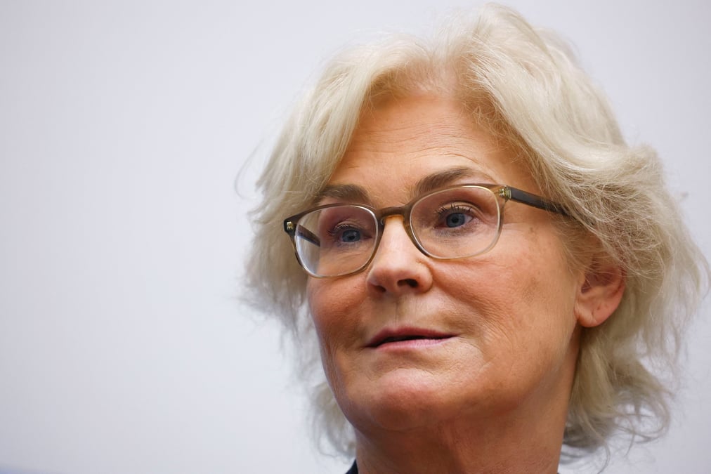 Photo de la ministre allemande de la defense, christine lambrecht