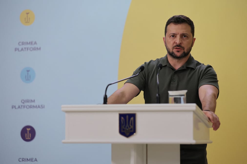 Le president ukrainien zelensky