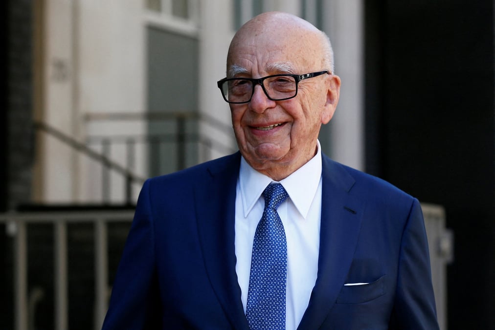 Le magnat des medias rupert murdoch quitte sa maison de londres
