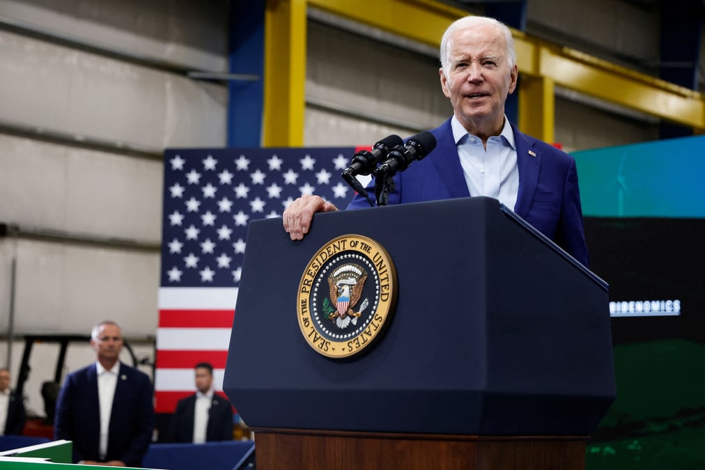 Le president americain joe biden au nouveau-mexique