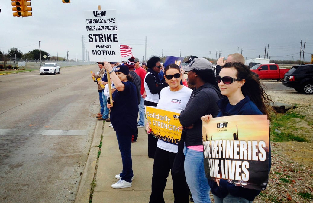 20% des capacites de production petroliere americaines affectees par la greve