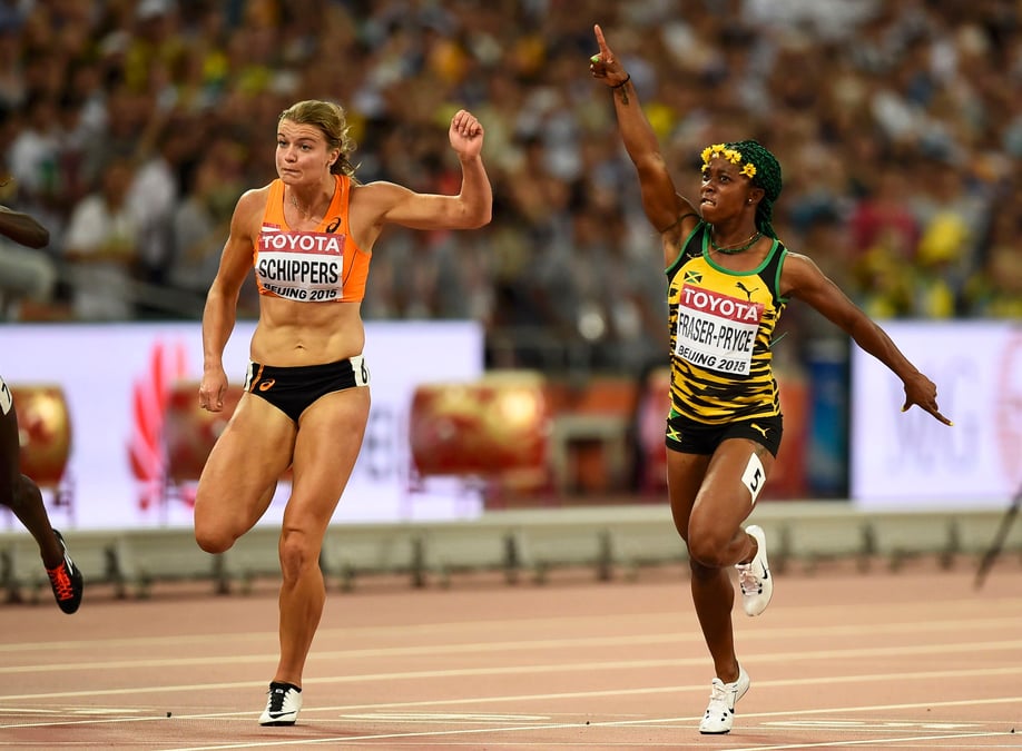 Shelly-ann fraser pryce voit double sur 100m