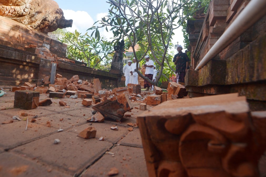 Seisme de magnitude 6,1 au large de l'ile indonesienne de bali