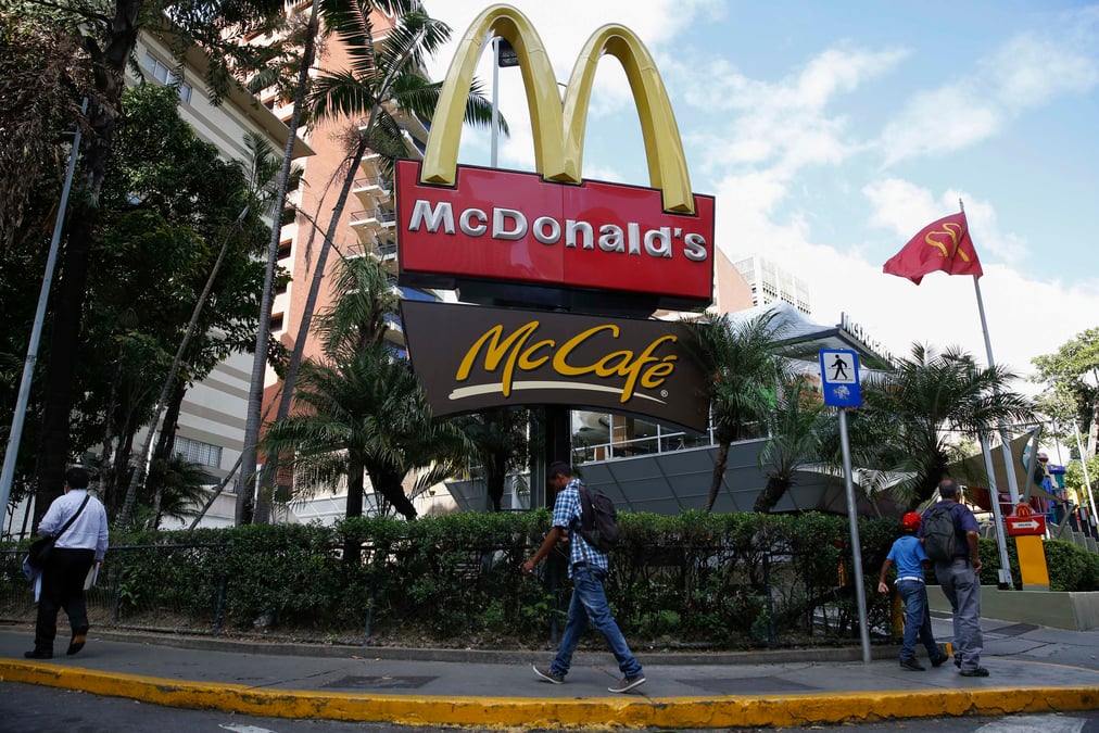 Ca trimestriel en baisse pour mcdonald's