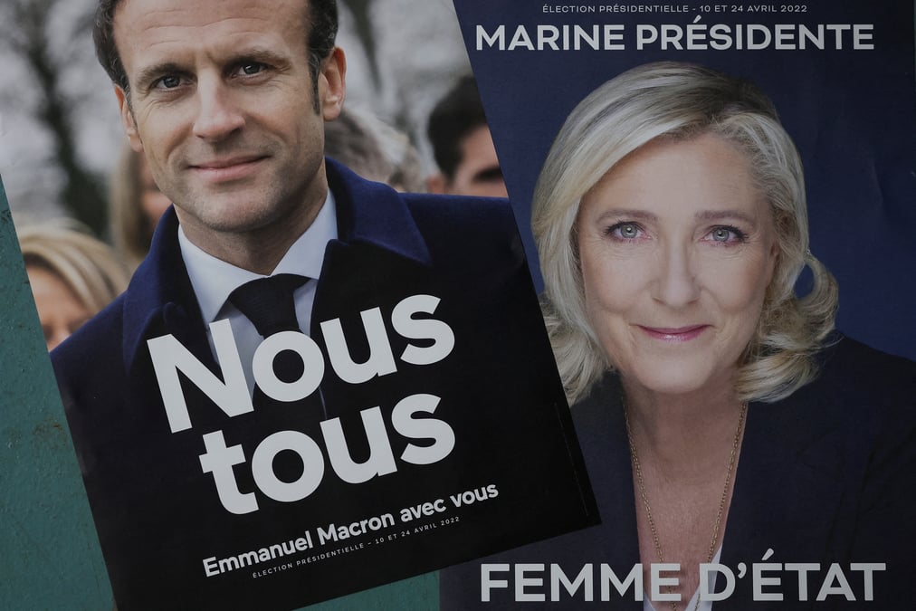 Vers un second tour "serre" entre emmanuel macron et marine le pen