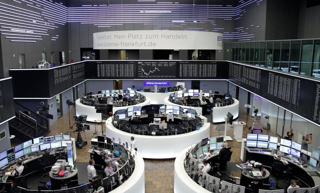 Photo de traders a francfort