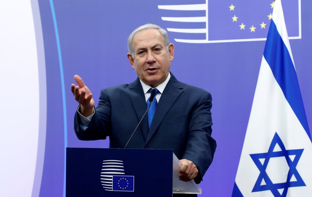 Netanyahu estime que l'ue va suivre trump a propos de jerusalem