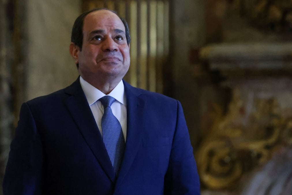 Le president egyptien abdel fattah al-sisi a bruxelles