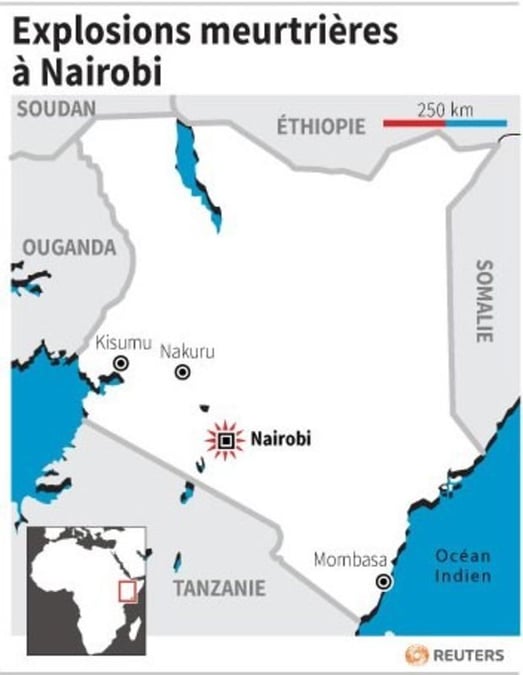 Deux explosions font quatre morts à Nairobi