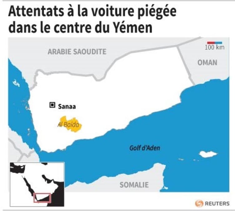 Deux voitures piégées au Yémen, 25 morts