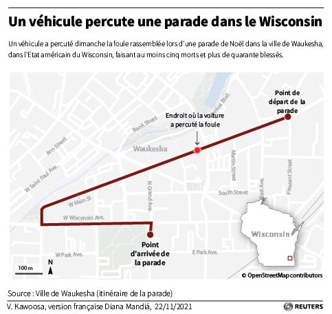 Usa: un vehicule percute une parade dans le wisconsin, 5 morts