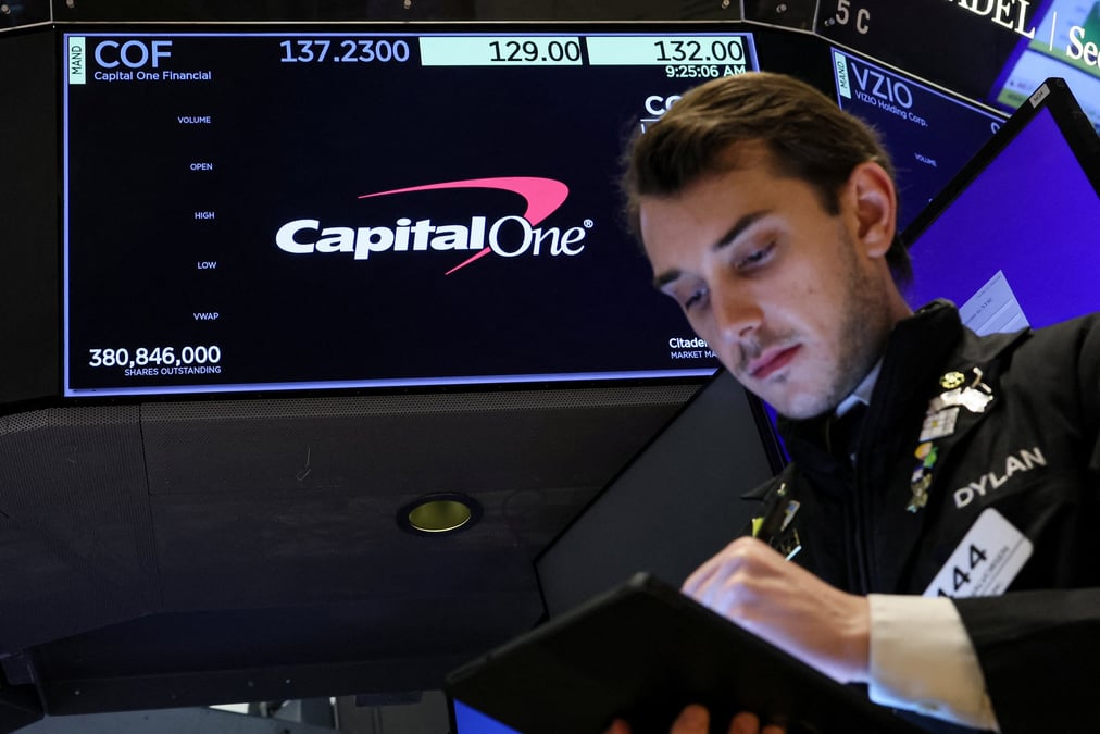 Un trader a la bourse de new york