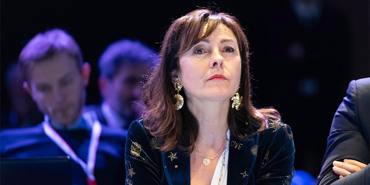 Carole Delga lors du congrès de l’AMF, à Paris, le 20 novembre 2024.
