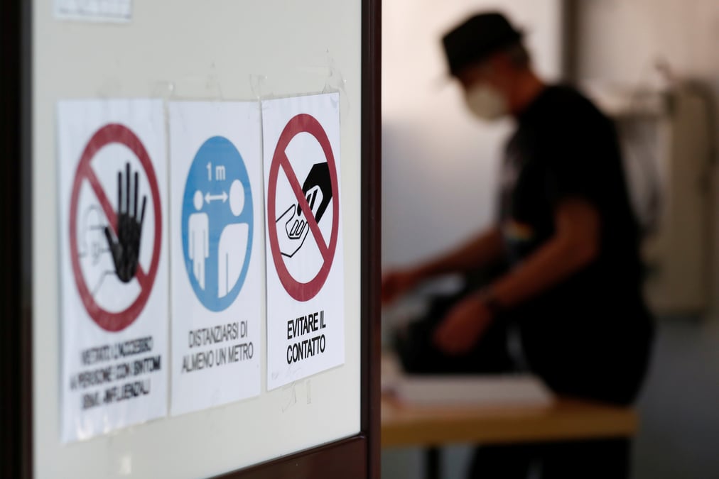 L'italie enregistre 1.229 nouveaux cas et 9 deces supplementaires