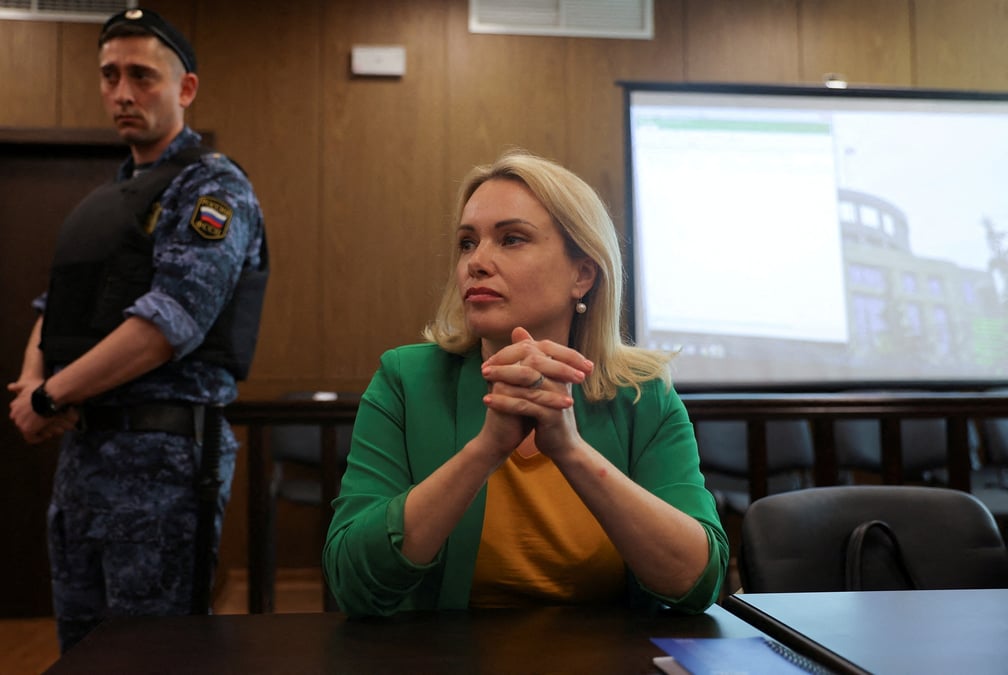 Photo d'archives de la journaliste russe marina ovsiannikova