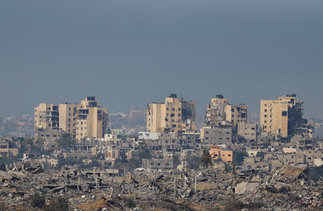 Immeubles detruits a gaza