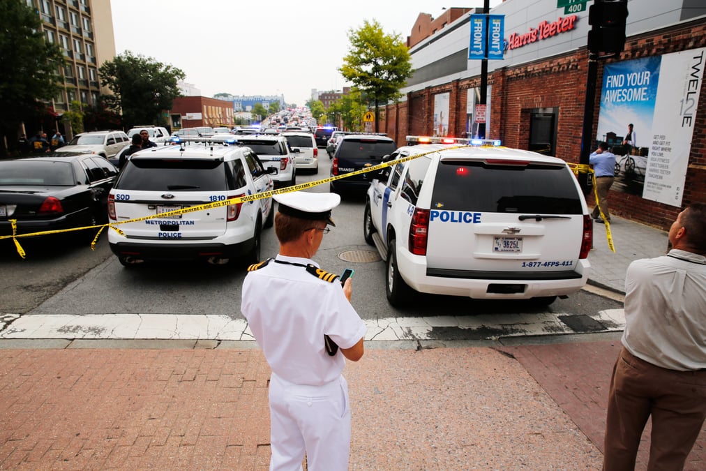 Alerte levee au navy yard de washington