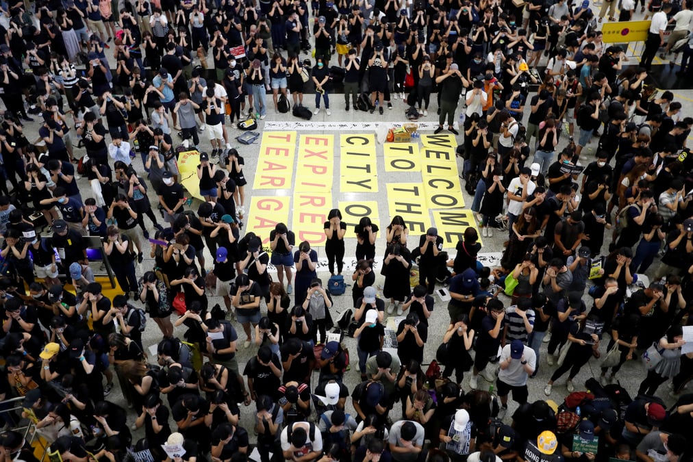 Nouveau weekend de manifestations a hong kong