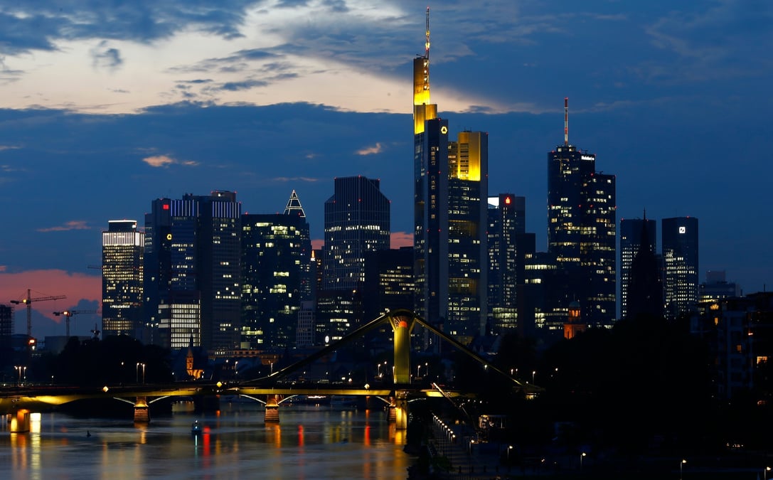 Le quartier d'affaires de francfort