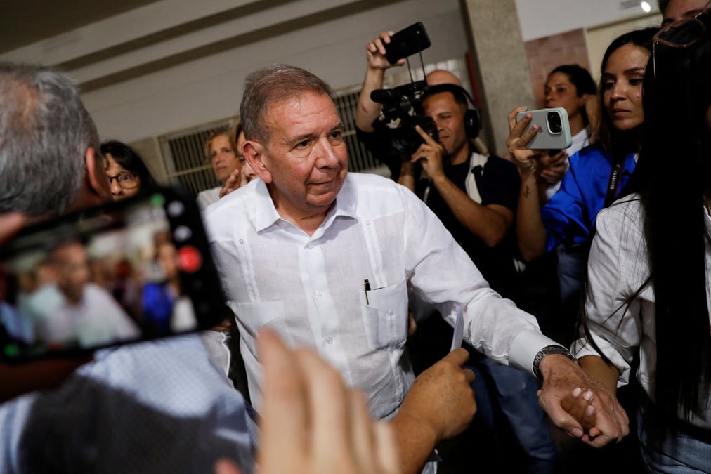 L'ancien candidat de l'opposition a la presidentielle venezuelienne edmundo gonzalez