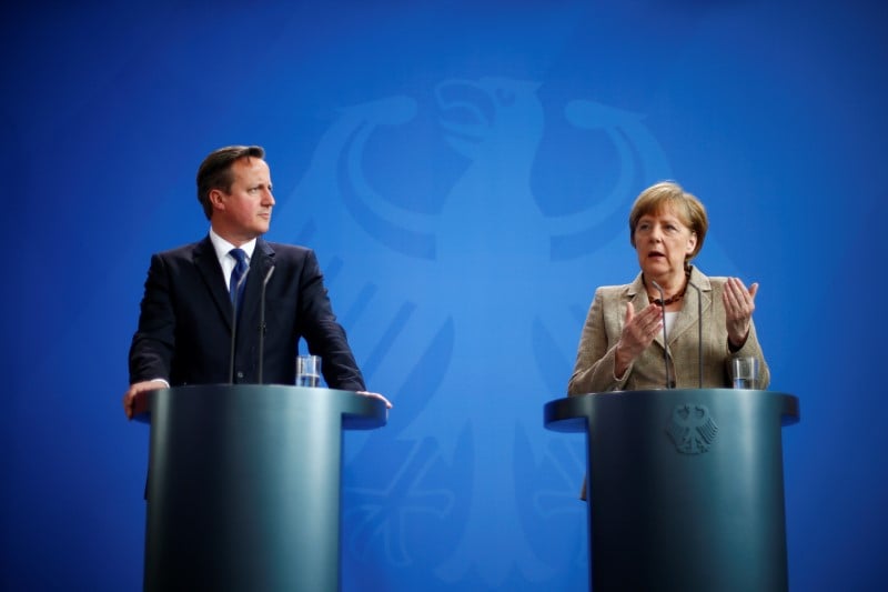 Angela merkel et david cameron vont travailler ensemble a la reforme de l'ue