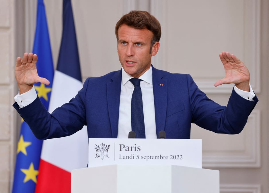 Macron defend une reponse europeenne a la crise de l'energie