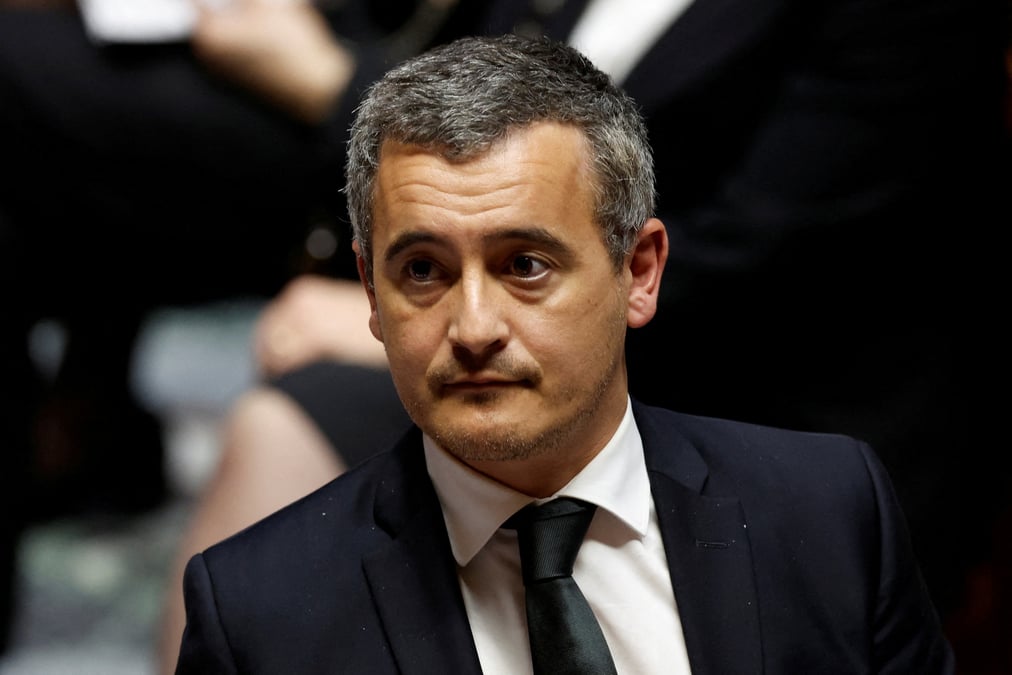 Photo d'archives du ministre de l'interieur, gerald darmanin