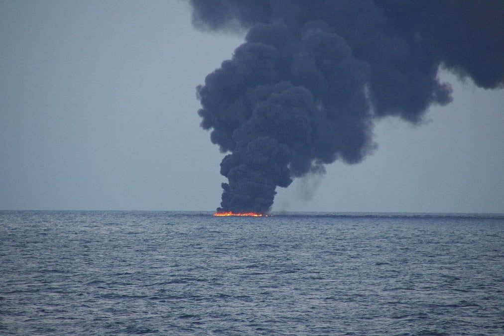 Pollution au japon peut-etre en provenance du tanker iranien