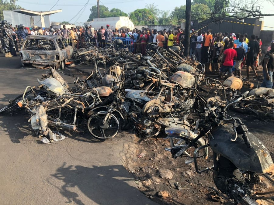 Sierra leone: au moins 91 morts dans l'explosion d'un camion-citerne