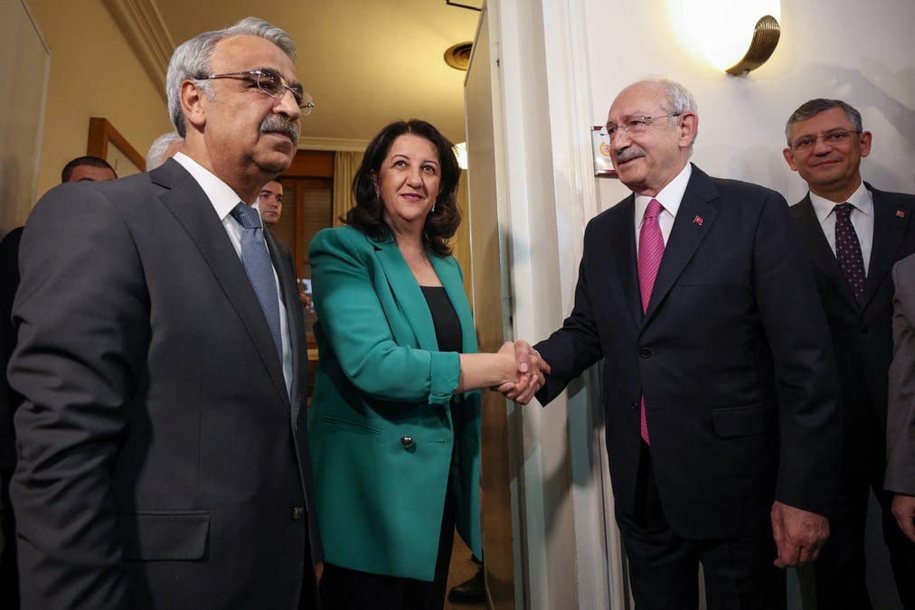 Kemal kilicdaroglu, chef principal du chp, a ankara