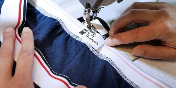 Logo Le Slip français cousu à lusine