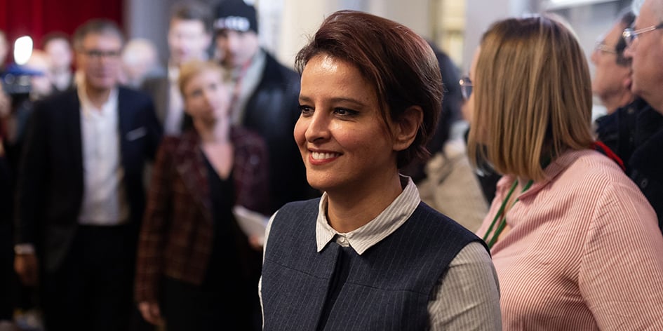 Najat Vallaud-Belkacem, femme politique française.