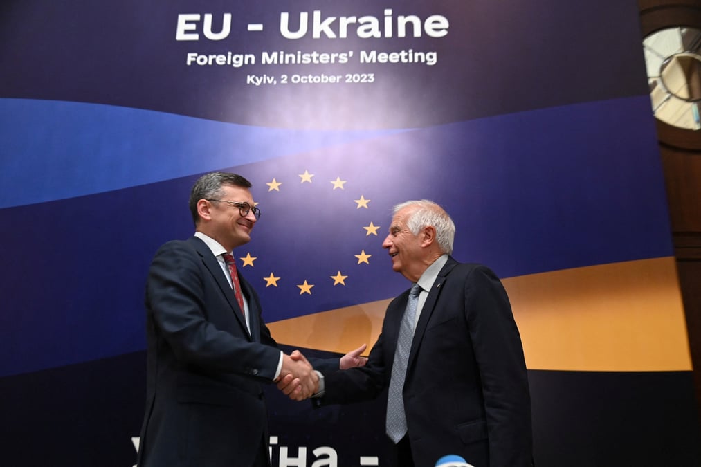 Reunion des ministres des affaires etrangeres de l'ue et de l'ukraine a kyiv