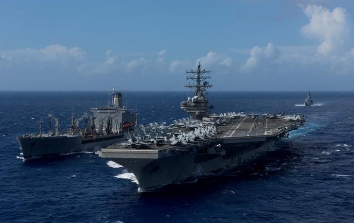 Manoeuvres navales americano-japonaises pres de la coree