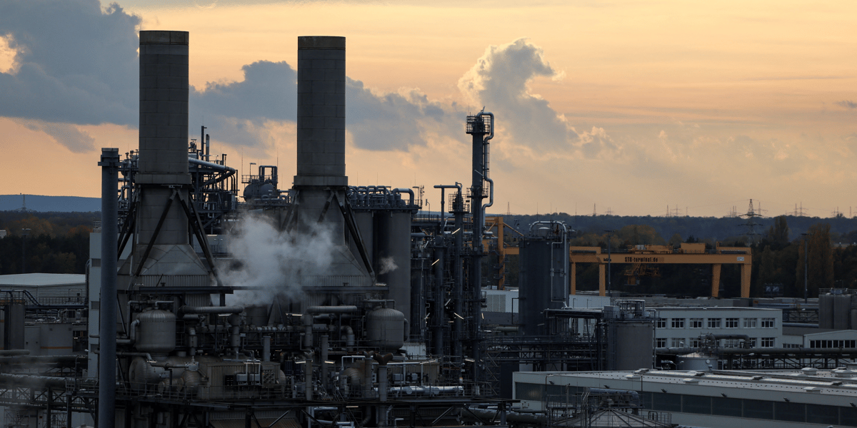 Un complexe industriel de la societe basf a schwarzheide, en allemagne