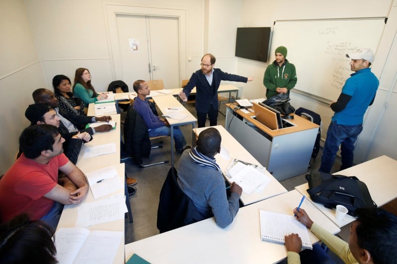 Des migrants devenus etudiants a sciences po