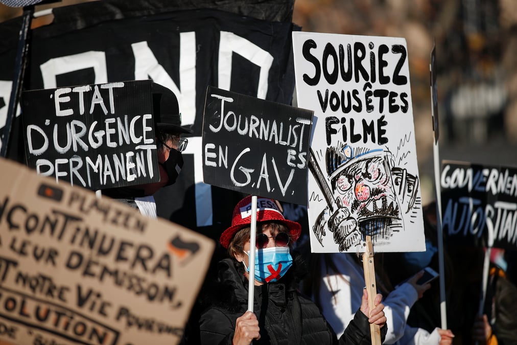 France: manifestation prevue samedi contre le projet de loi "securite globale"