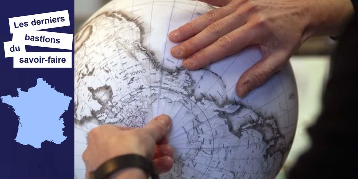 La fabrication d’un globe demande entre 10 et 70 heures, selon la taille. GlobeSauter - AlexisVoelin-quartdheure.ch