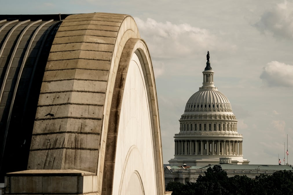Vue du capitole americain a washington, d.c., aux etats-unis