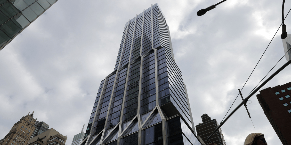 Photo d'archives des bureaux a new york, aux etats-unis