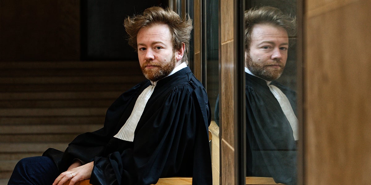 Antoine Vey en 2019 au Palais de Justice d’Aix-en-Provence.