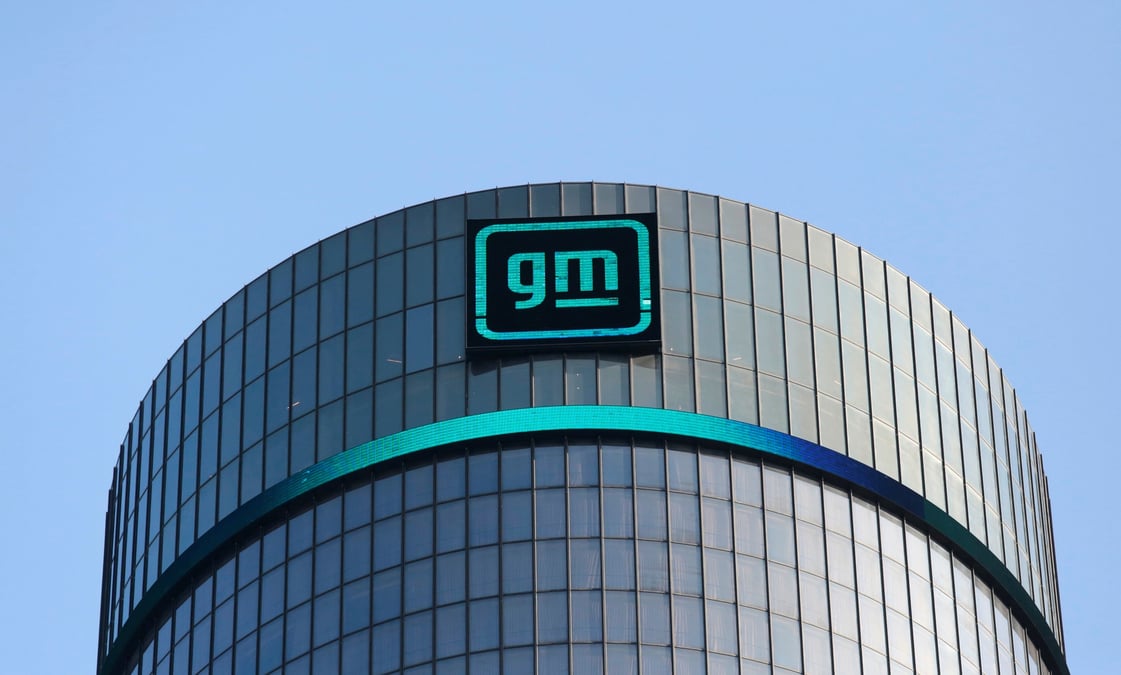 Le siege social de general motors a detroit, michigan, aux etats-unis