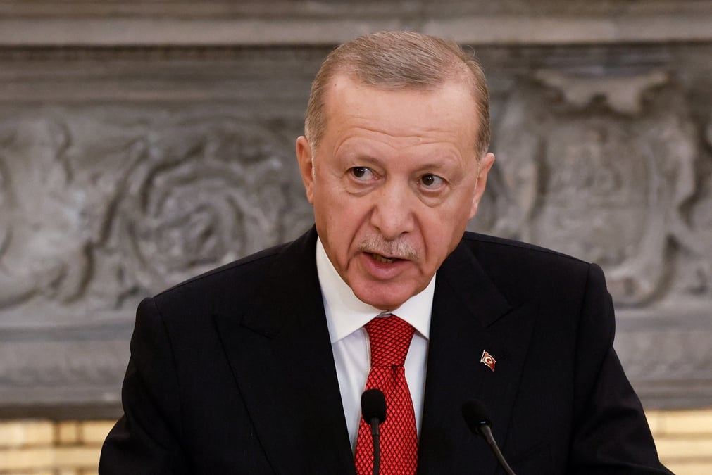 Le president turc recep tayyip erdogan